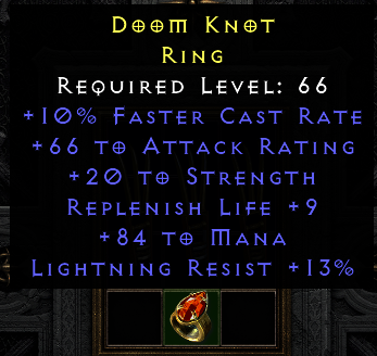Doom knot ring