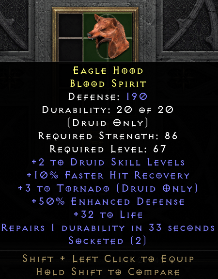 Eagle Hood Pelt